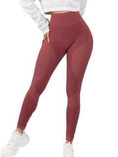 Foto 1 | Leggings Mujer Push Up Lic-0176 Coral Mallas Deportivas Texturizada Stretch