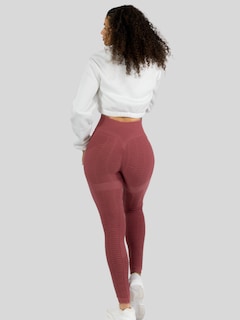 Foto 3 | Leggings Mujer Push Up Lic-0176 Coral Mallas Deportivas Texturizada Stretch