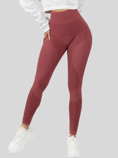 Foto 6 | Leggings Mujer Push Up Lic-0176 Coral Mallas Deportivas Texturizada Stretch