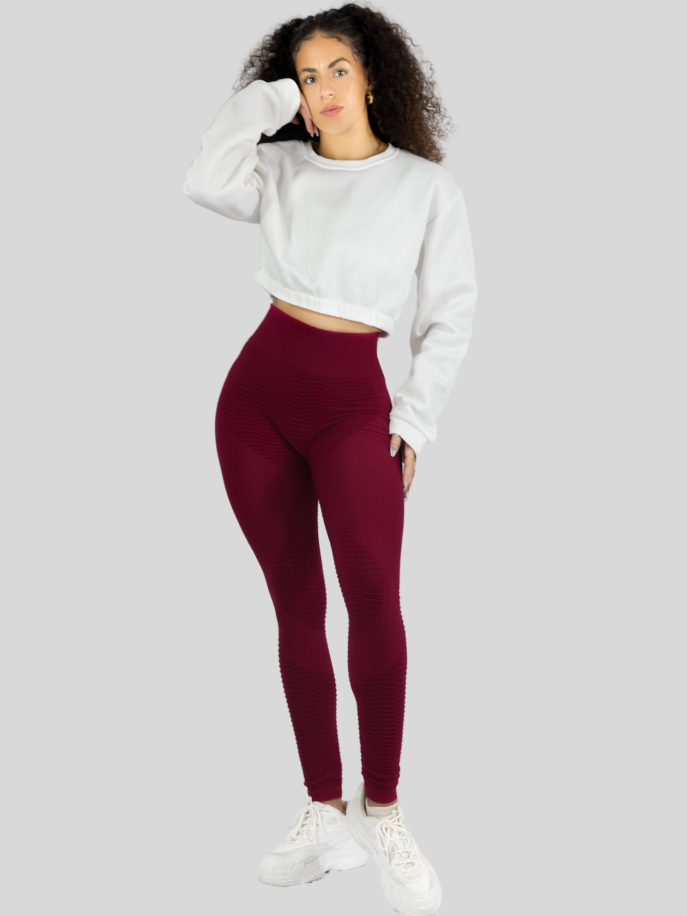 Foto 3 pulgar | Leggings Mujer Push Up Lic-0176 Vono Mallas Deportivas Texturizada Stretch