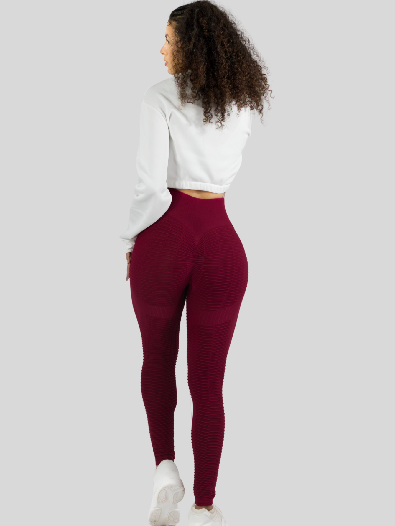 Foto 4 pulgar | Leggings Mujer Push Up Lic-0176 Vono Mallas Deportivas Texturizada Stretch