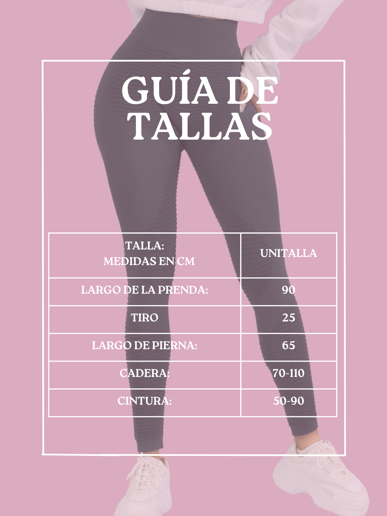 Foto 8 pulgar | Leggings Mujer Push Up Lic-0176 Lila Mallas Deportivas Texturizada Stretch
