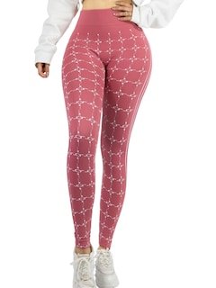 Foto 1 | Leggins De Mujer Mallones Dama Lic-0182 Rosa Mallas Deportivas O Casuales