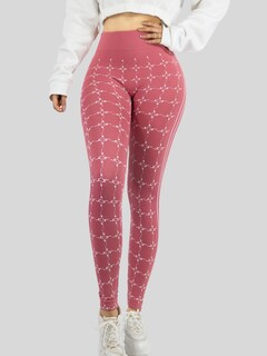 Foto 6 | Leggins De Mujer Mallones Dama Lic-0182 Rosa Mallas Deportivas O Casuales