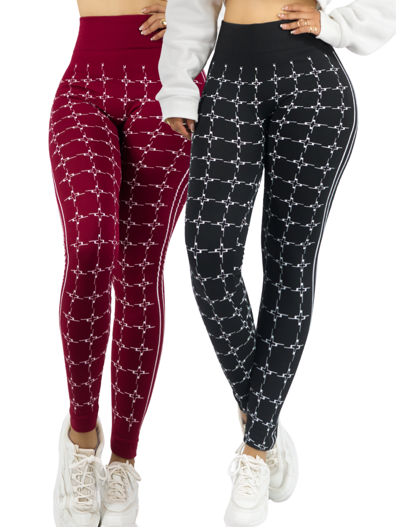 Foto 2 pulgar | Set 2 Leggings Mujer Mayones Lic-0182-px2 Variedad De Colores Mallones Stretch Cómodos