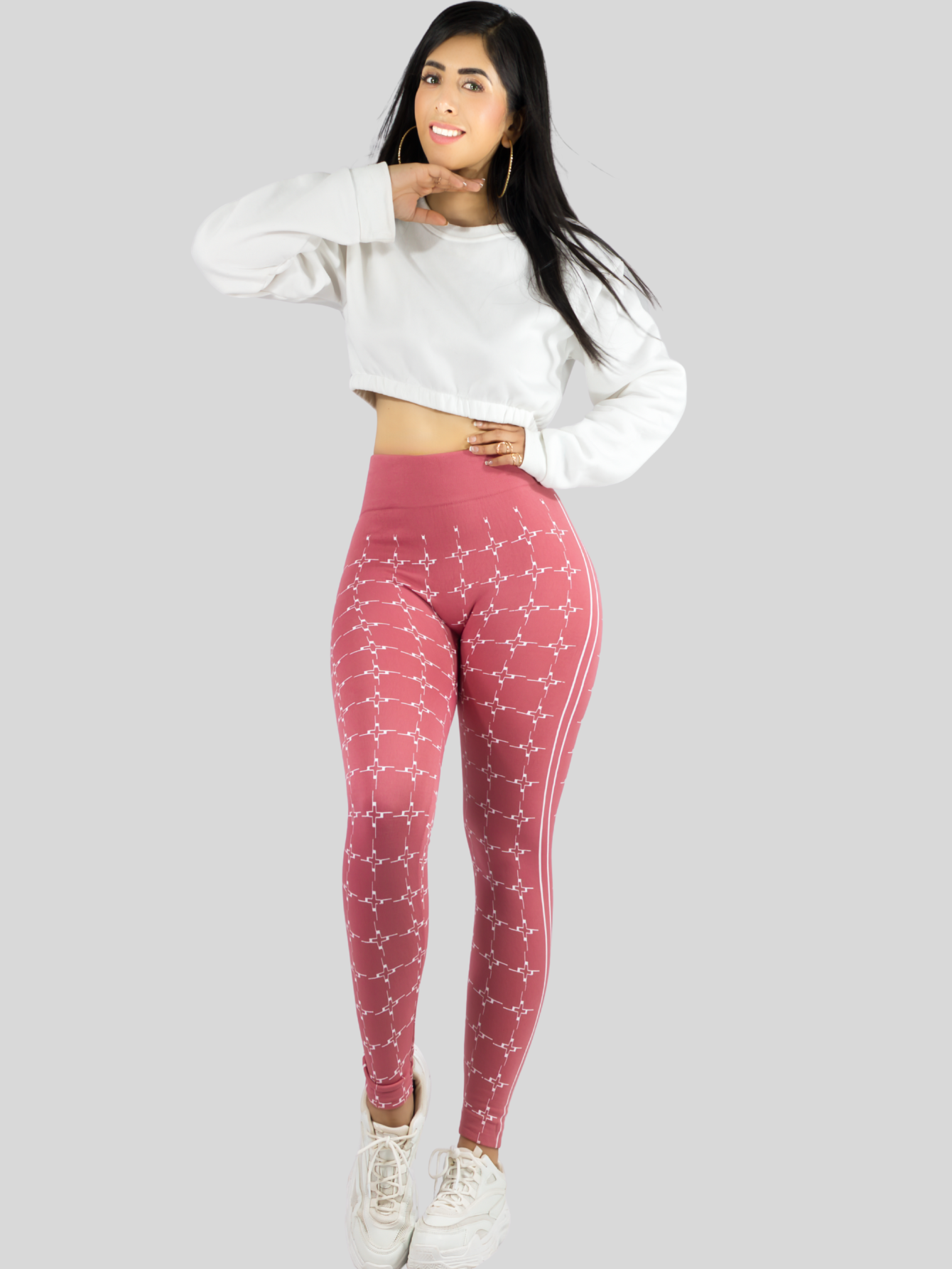 Foto 3 pulgar | Set 2 Leggings Mujer Mayones Lic-0182-px2 Variedad De Colores Mallones Stretch Cómodos