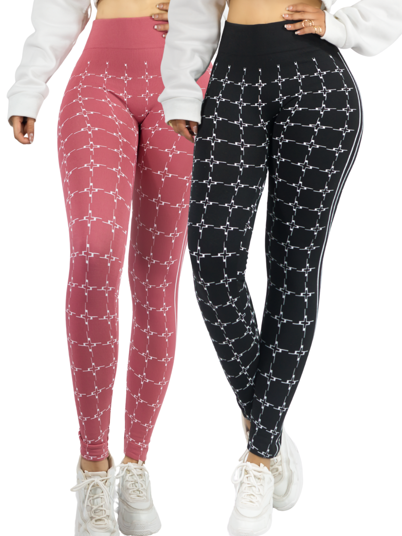 Foto 2 pulgar | Set 2 Leggings Mujer Mayones Lic-0182-px2 Variedad De Colores Mallones Stretch Cómodos