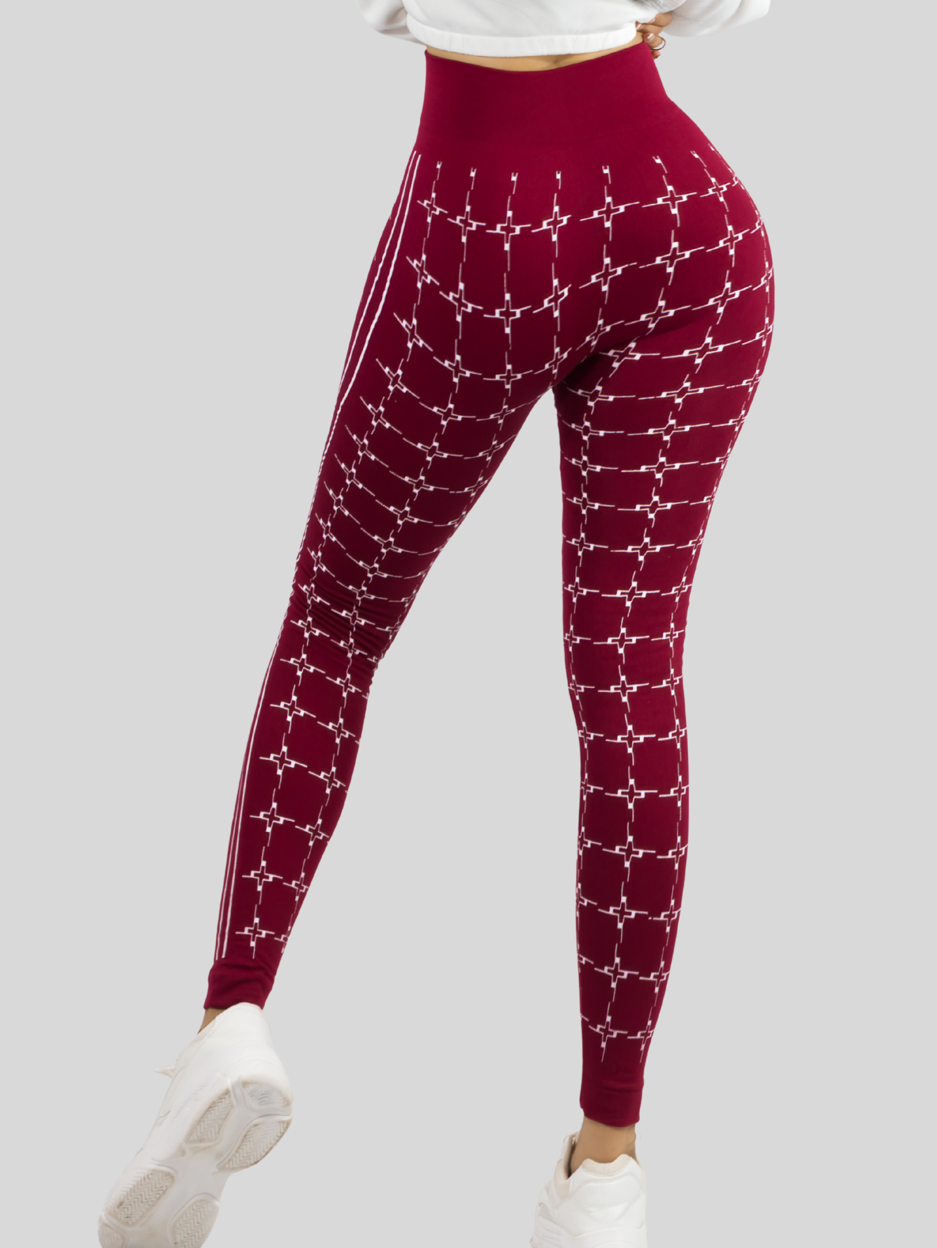 Foto 6 pulgar | Leggins De Mujer Mallones Dama Lic-0182 Vino Mallas Deportivas O Casuales