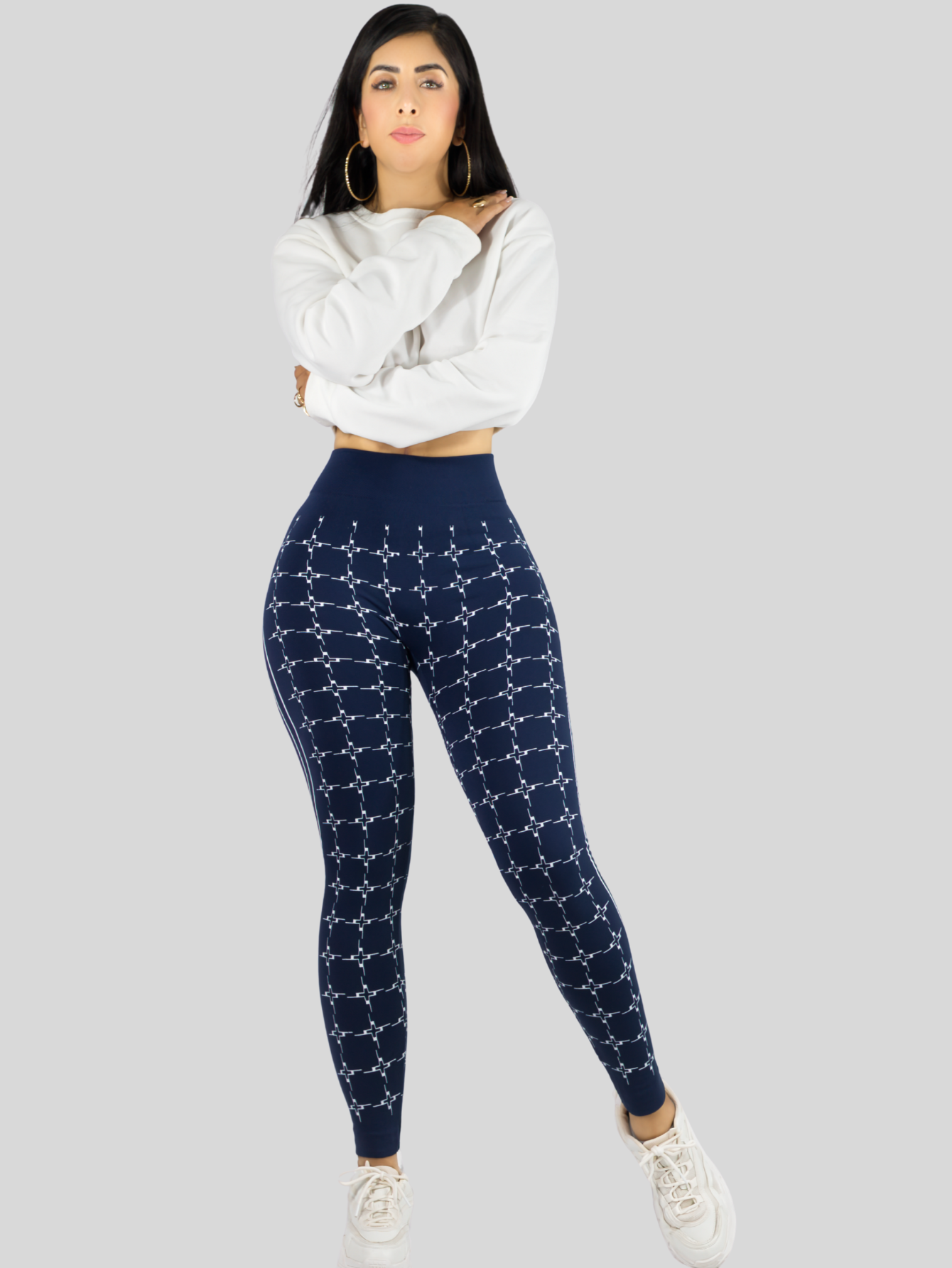 Foto 3 pulgar | Leggins De Mujer Mallones Dama Lic-0182 Marino Mallas Deportivas O Casuales