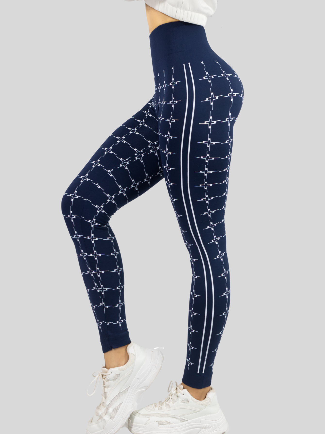 Foto 5 pulgar | Leggins De Mujer Mallones Dama Lic-0182 Marino Mallas Deportivas O Casuales
