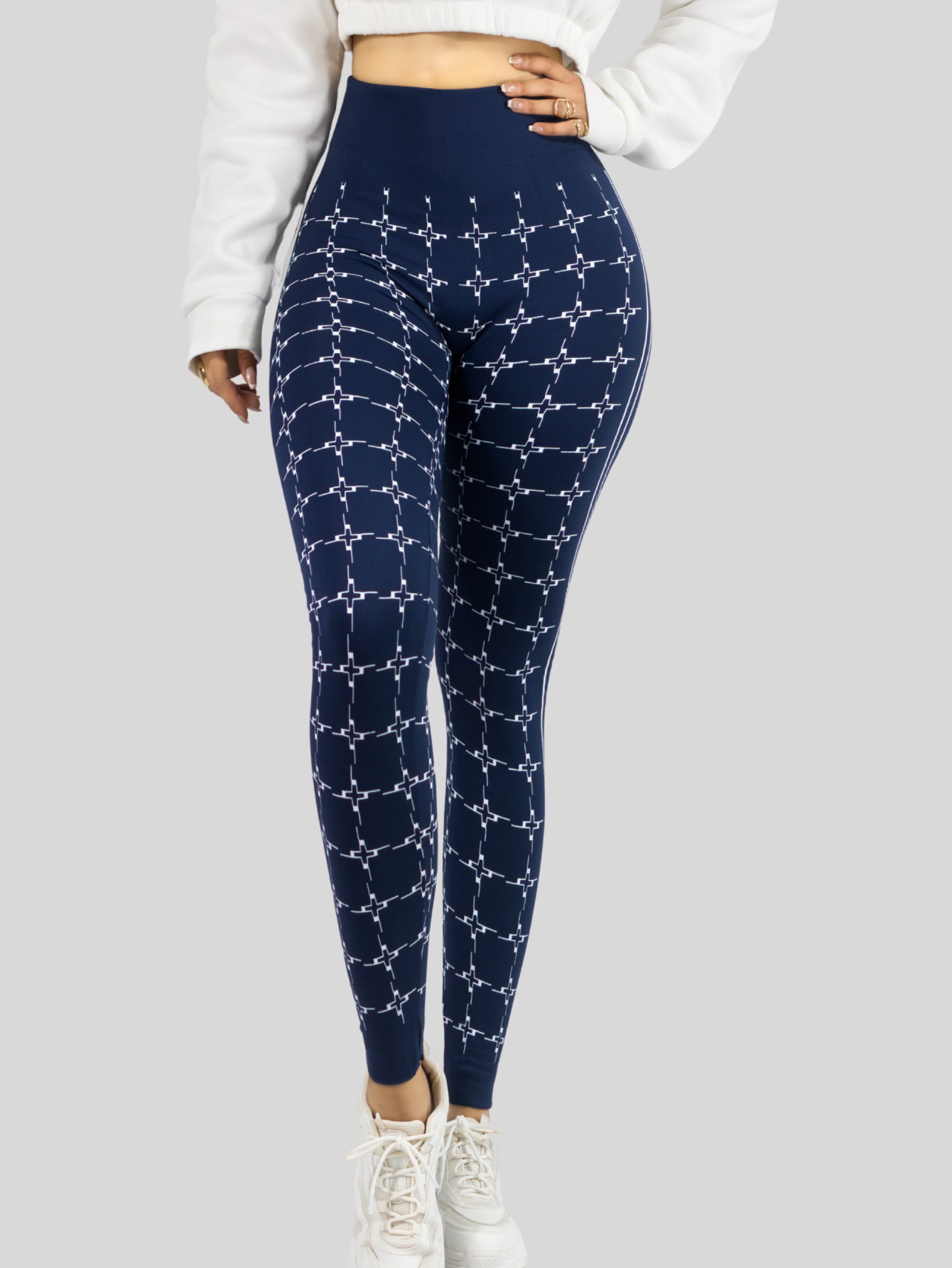 Foto 7 pulgar | Leggins De Mujer Mallones Dama Lic-0182 Marino Mallas Deportivas O Casuales