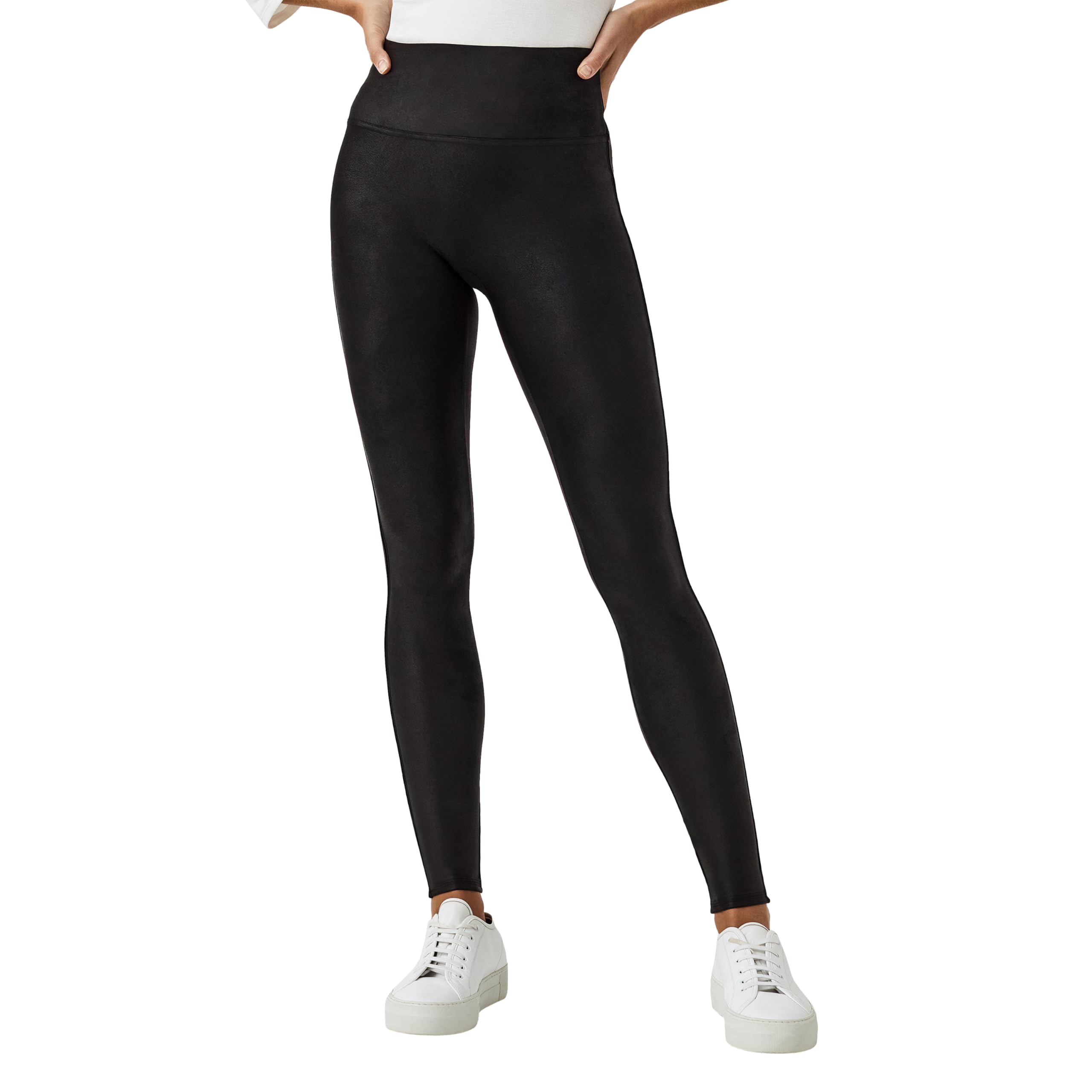 Foto 3 pulgar | Leggins Spanx De Piel Sintética Con Forro Polar Para Controlar La Barriga, Color Negro M - Venta Internacional.