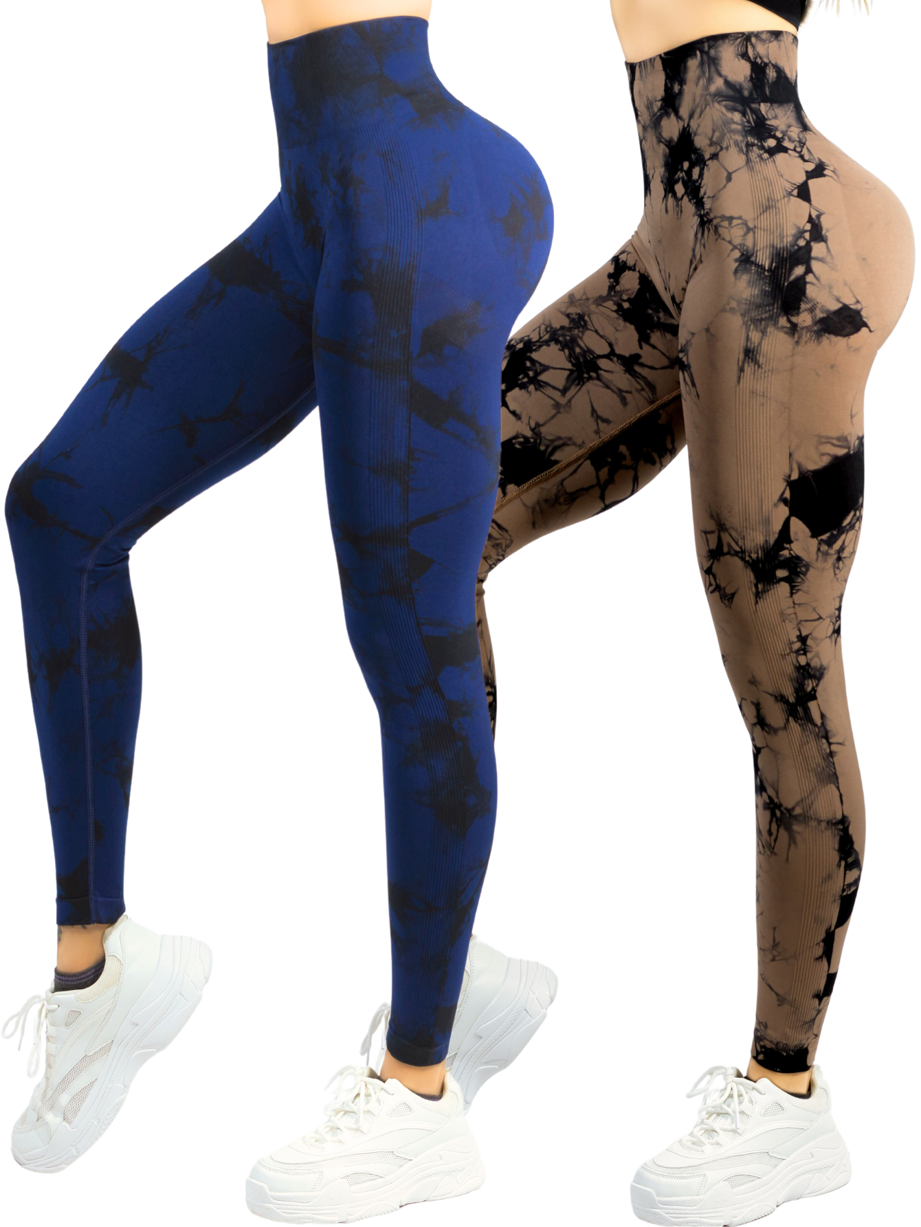 Foto 2 pulgar | Set De Dos Leggings Deportivos Tie-dye Mujer Para Yoga Y Gym Lic-0168 Variedad De Colores, Comodidad Y Estilo