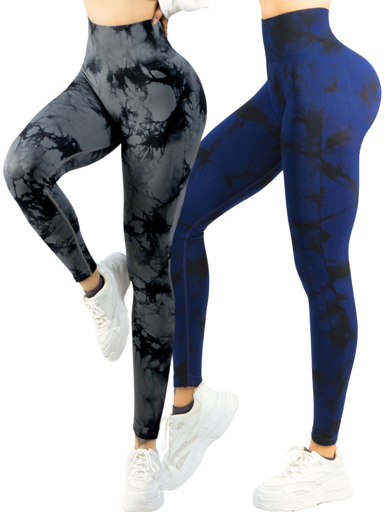 Foto 2 pulgar | Set De Dos Leggings Deportivos Tie-dye Mujer Para Yoga Y Gym Lic-0168 Variedad De Colores, Comodidad Y Estilo