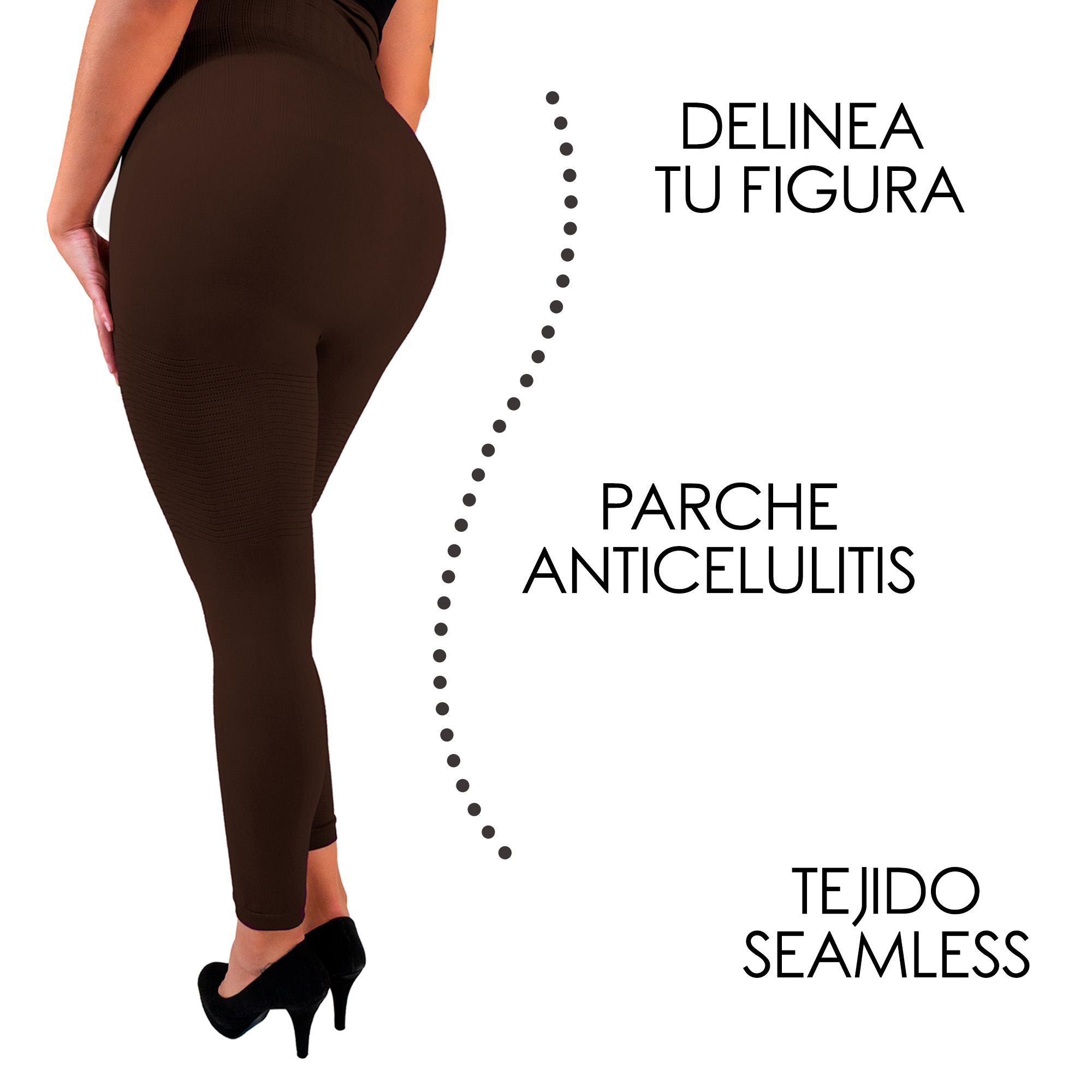Foto 2 pulgar | Legging Faja Alta 6006