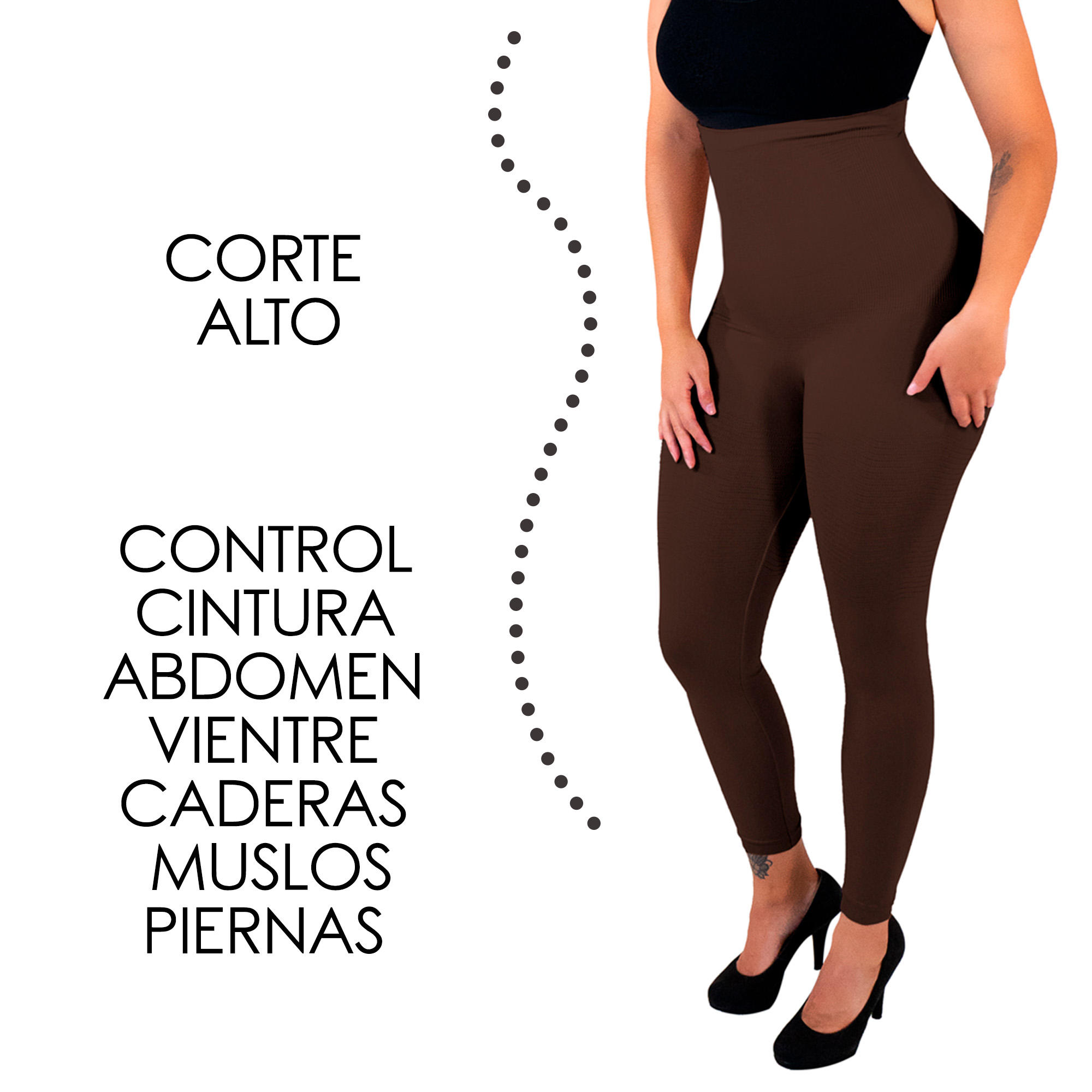 Foto 3 pulgar | Legging Faja Alta 6006