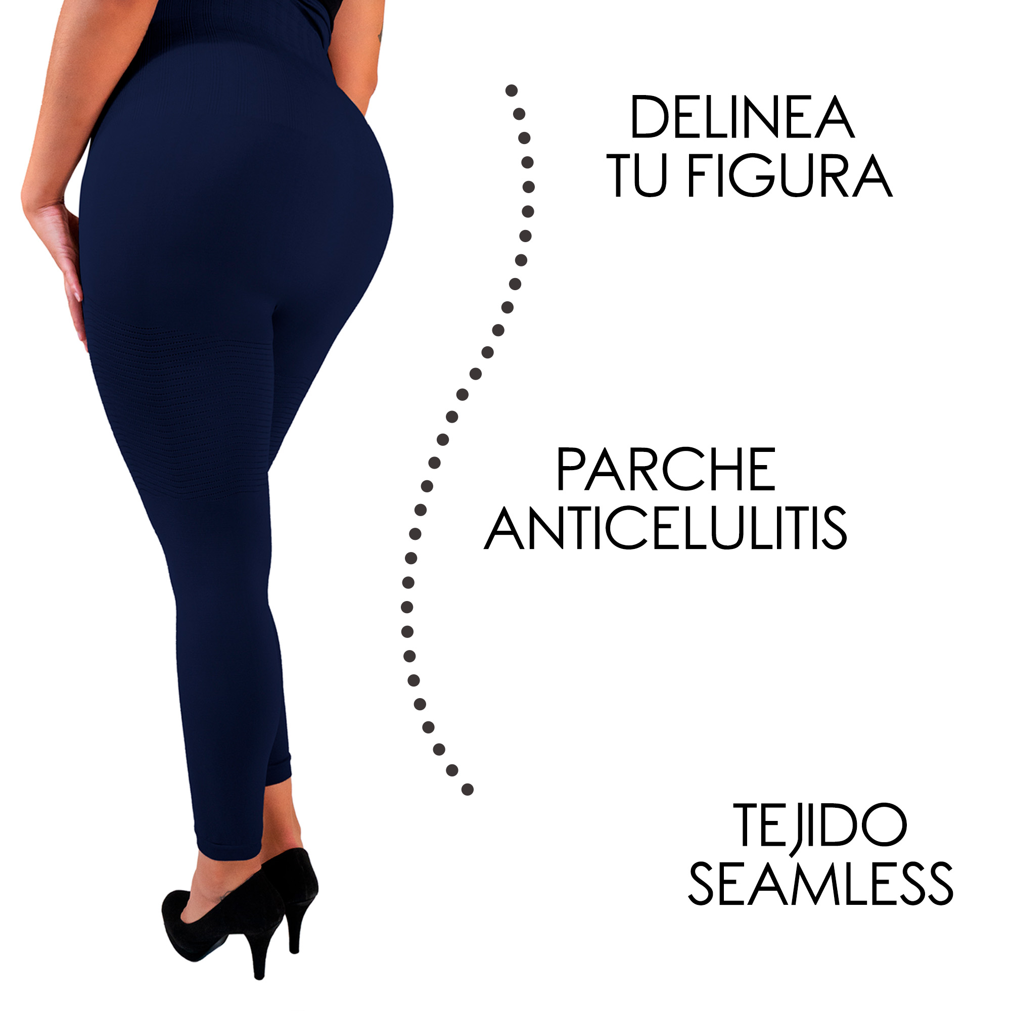 Foto 2 pulgar | Legging Faja Alta 6006