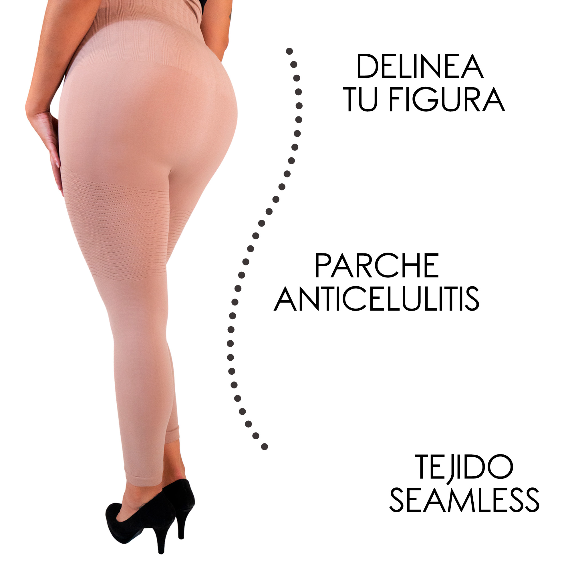 Foto 6 pulgar | Legging Faja Alta 6006