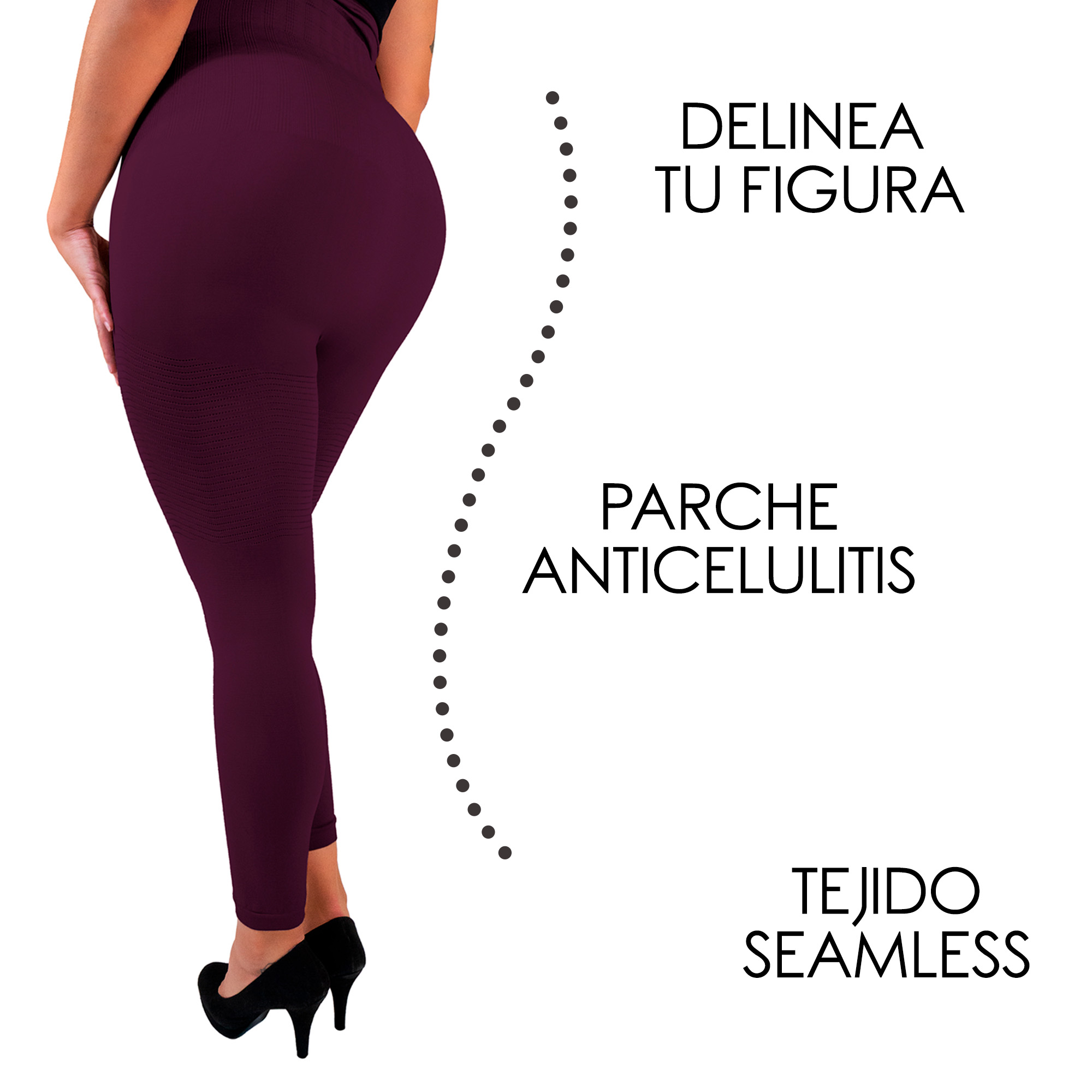Foto 2 pulgar | Legging Faja Alta 6006