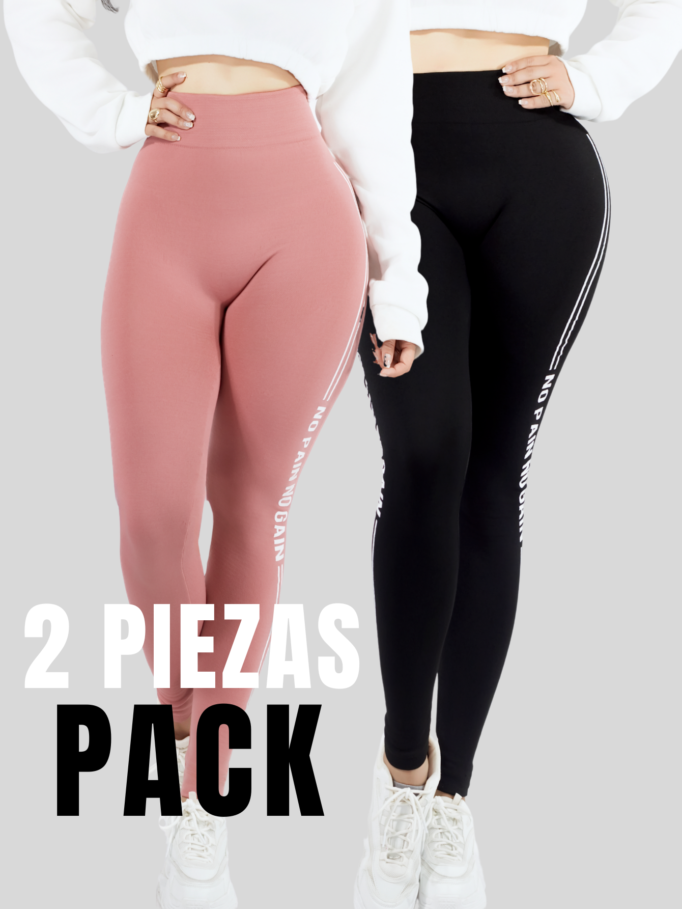 Foto 6 pulgar | Set De 2 Legging Mujer Mallones Leggins Mayon Lic-0191-px2 Variedad De Colores Mallas Térmico