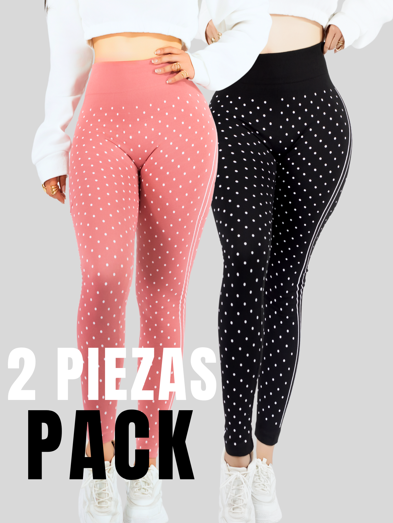 Foto 6 pulgar | Set De 2 Legging Mujer Mallones Leggins Mayon Lic-0190-px2 Variedad De Colores Mallas Térmico