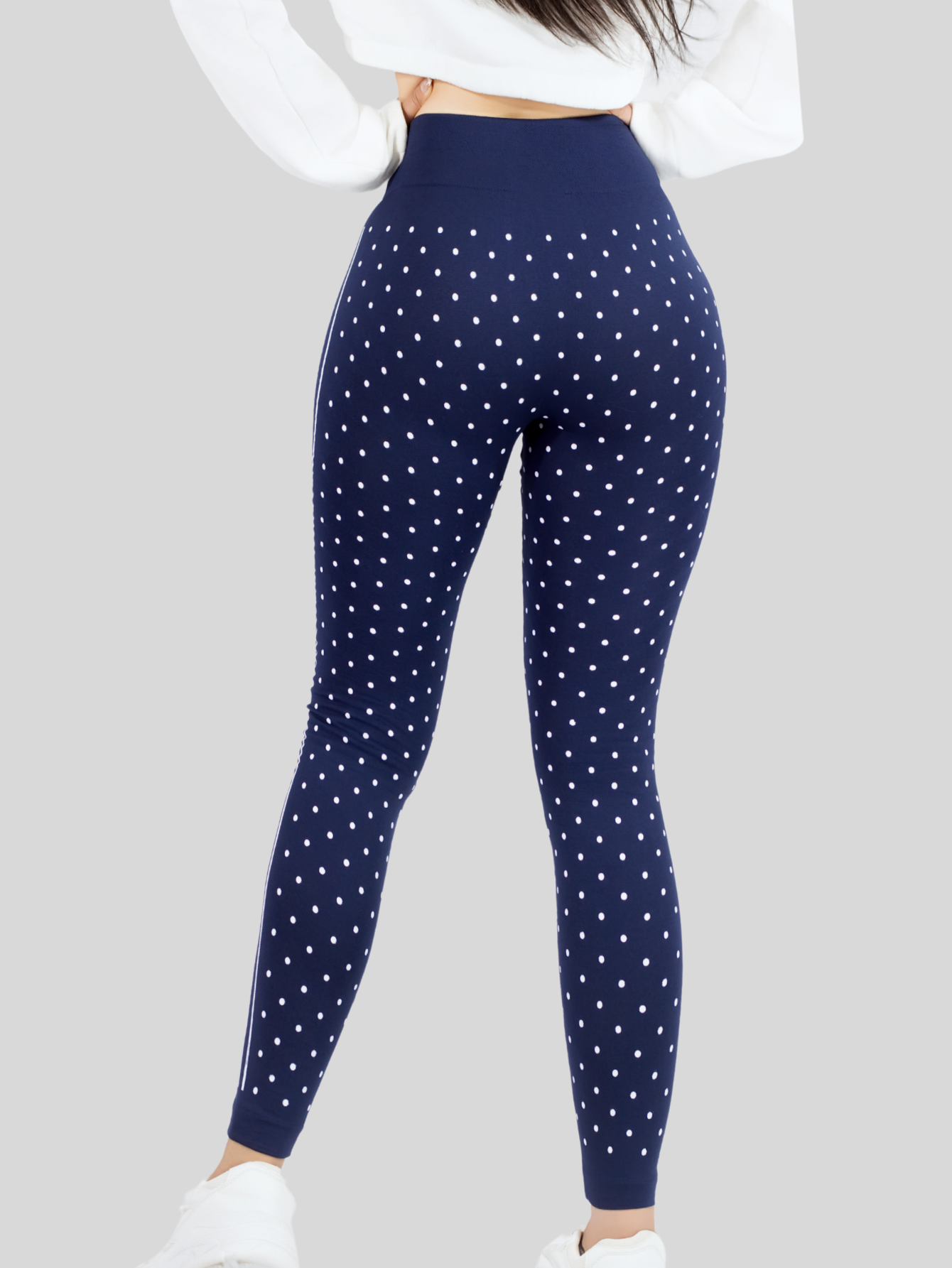 Foto 6 pulgar | Legging De Dama Stretch Mallas Deportivas Lic-0190 Marino Mallones De Mujer