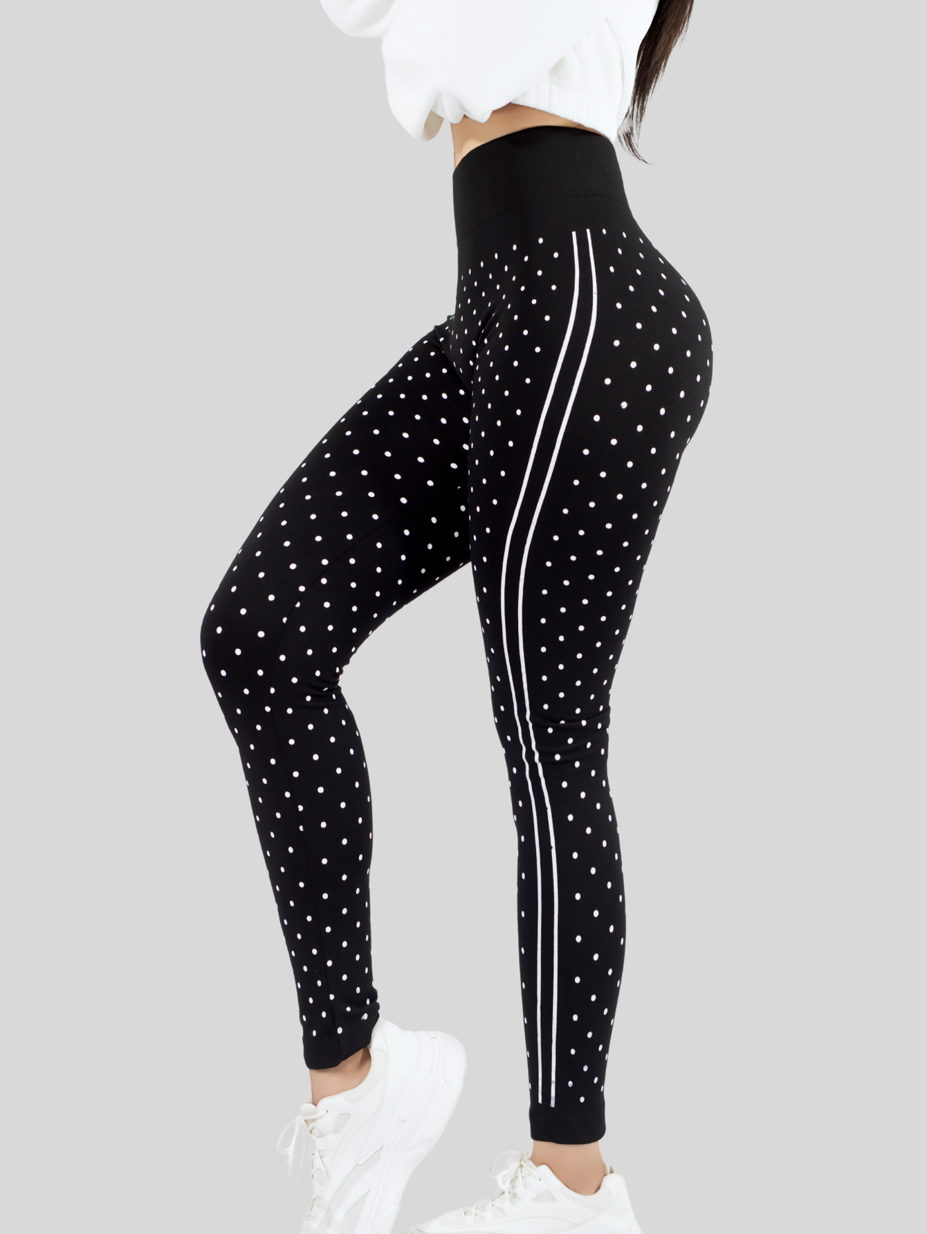 Foto 5 pulgar | Legging De Dama Stretch Mallas Deportivas Lic-0190 Negro Mallones De Mujer