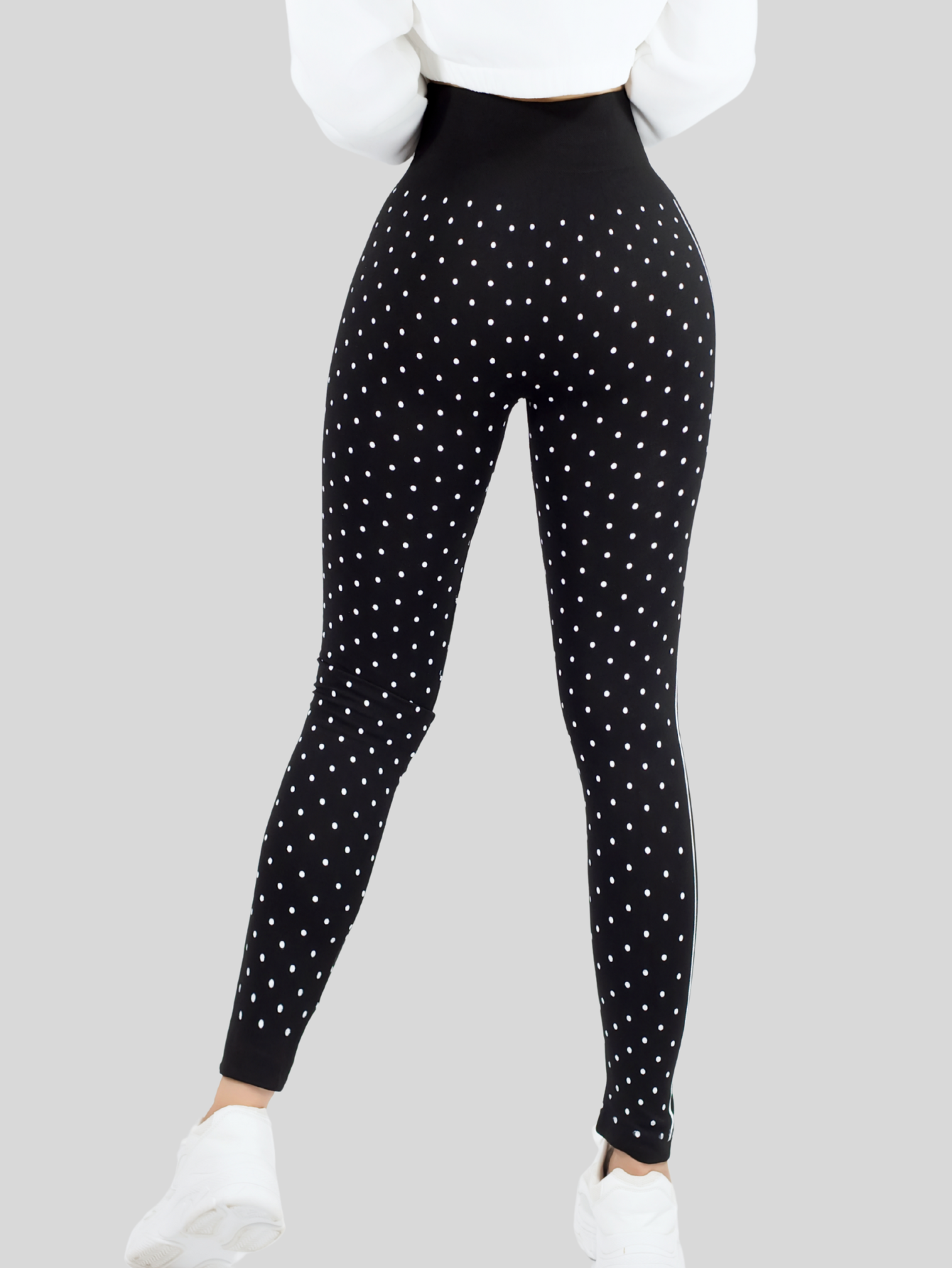 Foto 6 pulgar | Legging De Dama Stretch Mallas Deportivas Lic-0190 Negro Mallones De Mujer