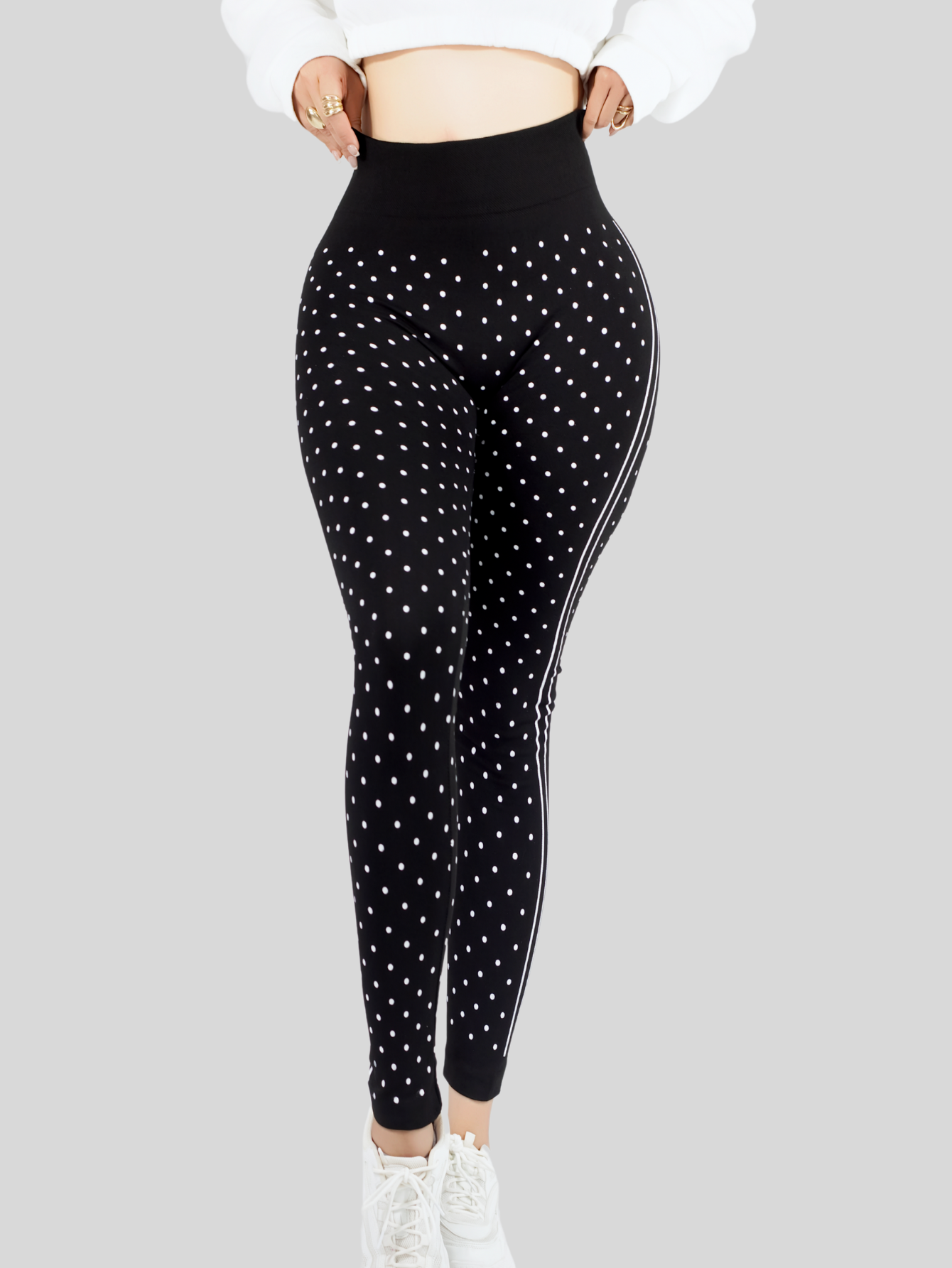 Foto 7 pulgar | Legging De Dama Stretch Mallas Deportivas Lic-0190 Negro Mallones De Mujer