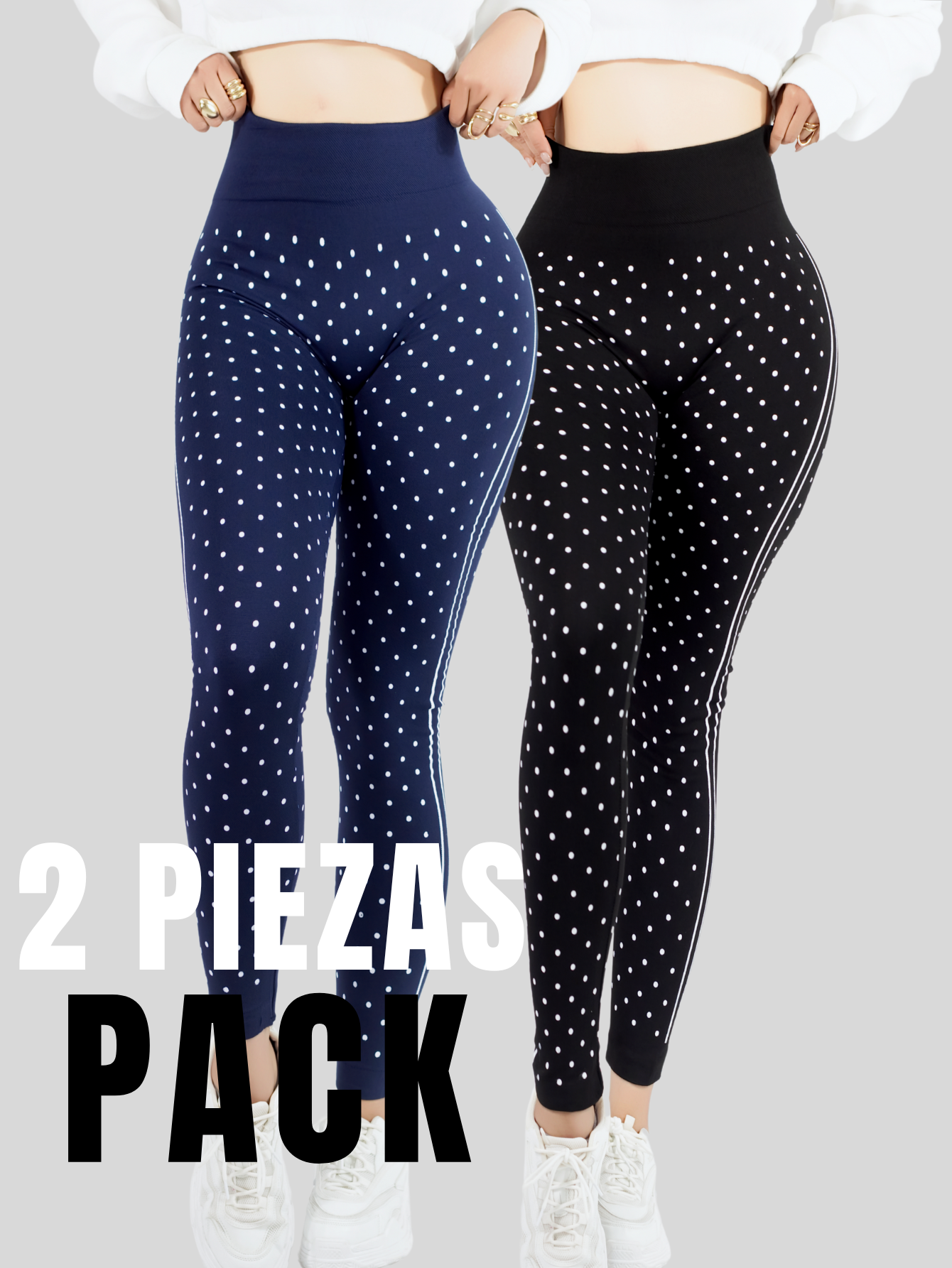 Foto 6 pulgar | Set De 2 Legging Mujer Mallones Leggins Mayon Lic-0190-px2 Variedad De Colores Mallas Térmico