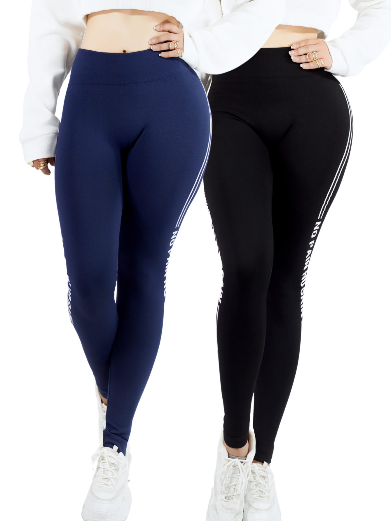 Foto 2 pulgar | Set De 2 Legging Mujer Mallones Leggins Mayon Lic-0191-px2 Variedad De Colores Mallas Térmico