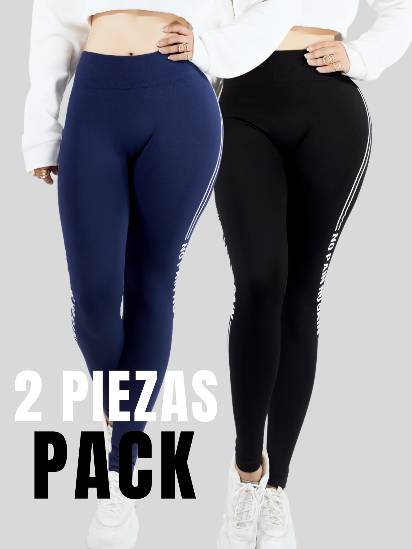 Foto 6 pulgar | Set De 2 Legging Mujer Mallones Leggins Mayon Lic-0191-px2 Variedad De Colores Mallas Térmico