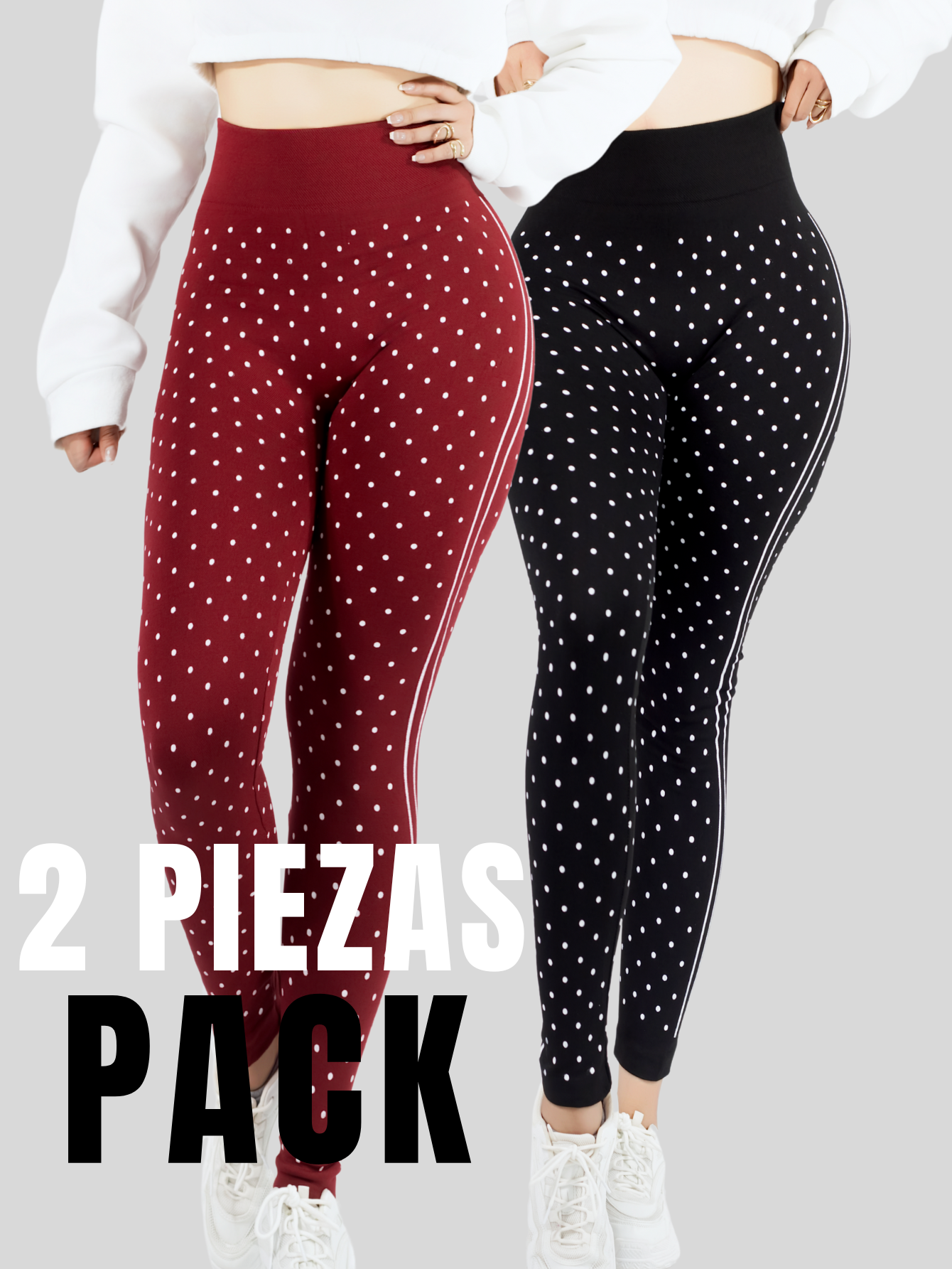 Foto 5 | Set De 2 Legging Mujer Mallones Leggins Mayon Lic-0190-px2 Variedad De Colores Mallas Térmico