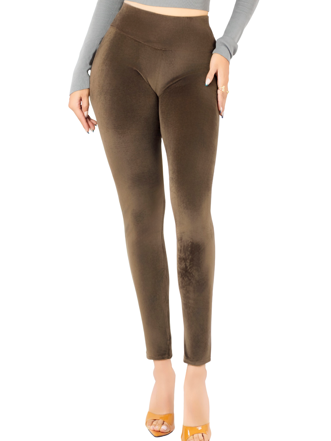 Foto 2 pulgar | Legging Mujer Mallones Leggins Mayon Lic-0201 Cafe Mallas Térmico