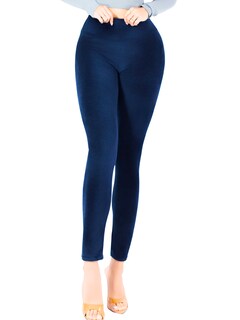 Foto 1 | Legging Mujer Mallones Leggins Mayon Lic-0201 Marino Mallas Térmico