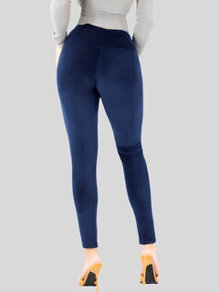 Foto 5 | Legging Mujer Mallones Leggins Mayon Lic-0201 Marino Mallas Térmico
