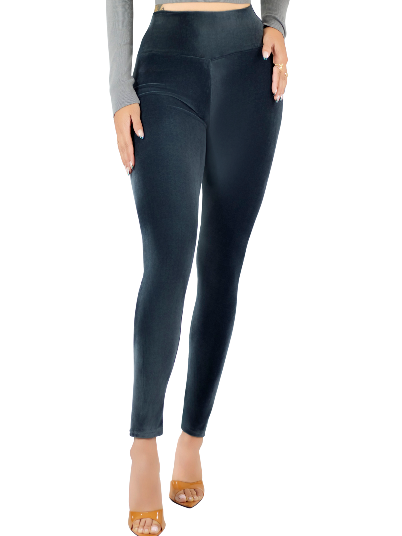Foto 2 pulgar | Legging Mujer Mallones Leggins Mayon Lic-0201 Gris Mallas Térmico