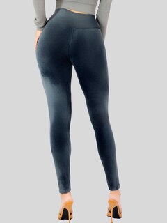 Foto 5 | Legging Mujer Mallones Leggins Mayon Lic-0201 Gris Mallas Térmico