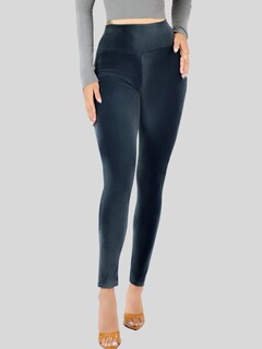 Foto 6 | Legging Mujer Mallones Leggins Mayon Lic-0201 Gris Mallas Térmico