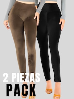 Foto 5 | Set De 2 Legging Mujer Mallones Leggins Mayon Lic-0201 Variedad De Colores Mallas Térmico