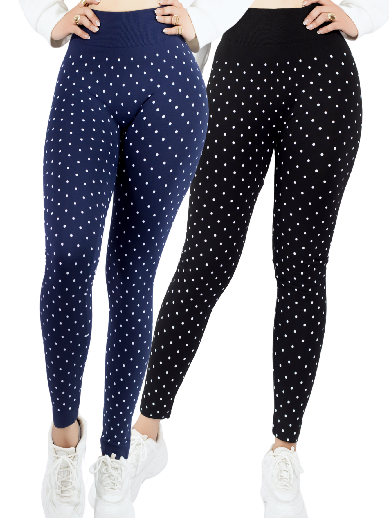Foto 1 | Set De 2 Mallones Deportivos De Mujer Lic-057-px2 Dos Colores Leggings Termicos