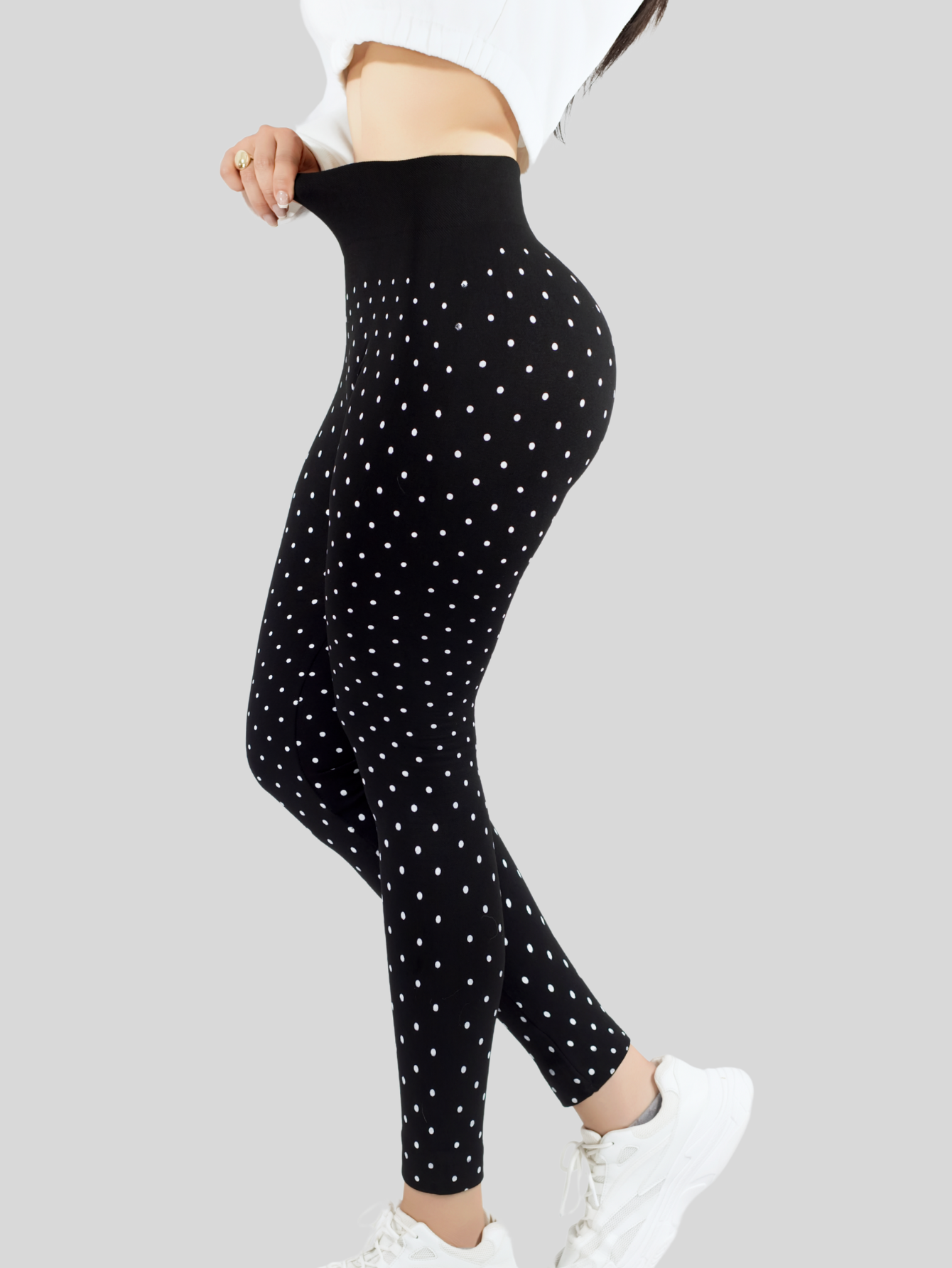 Foto 5 pulgar | Mallas Deportivas Leggins Gym Interior Térmico Lic-057 Negro Mujer Mallone