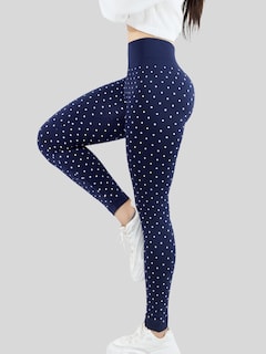 Foto 4 | Mallas Deportivas Leggins Gym Interior Térmico Lic-057 Marino Mujer Mallone