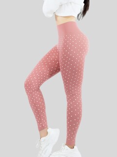 Foto 4 | Mallas Deportivas Leggins Gym Interior Térmico Lic-057 Rosa Mujer Mallone