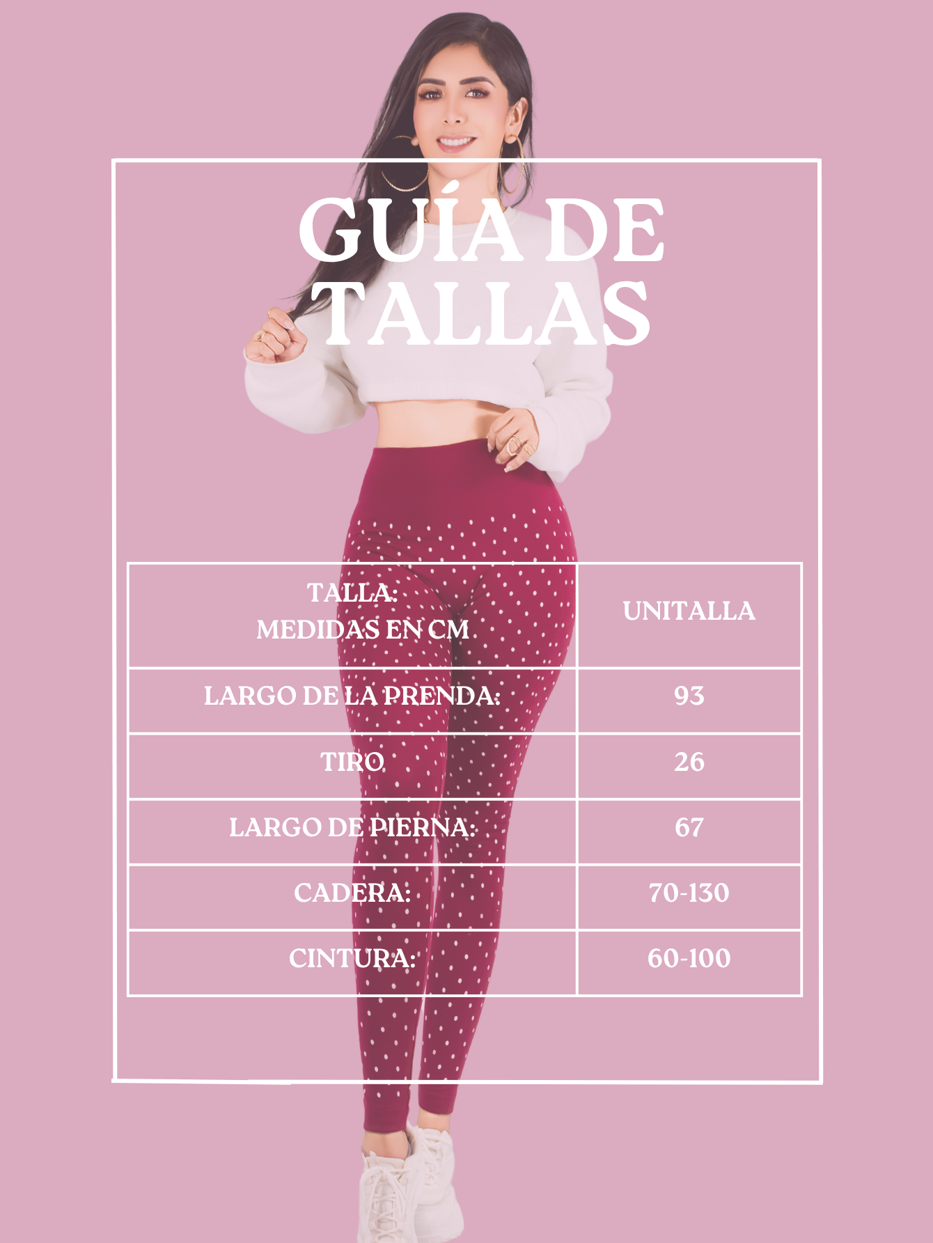 Foto 8 pulgar | Mallas Deportivas Leggins Gym Interior Térmico Lic-057 Rosa Mujer Mallone