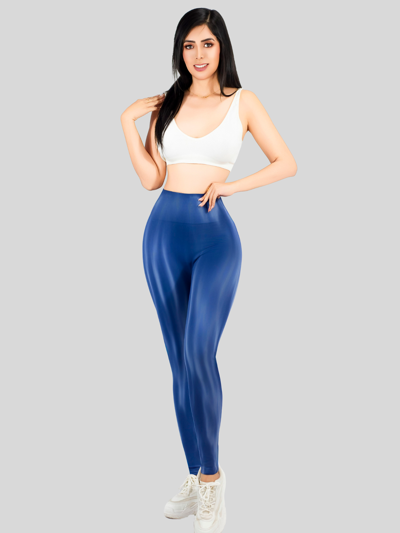 Foto 3 pulgar | Leggings Deportivos Tie-dye Mujer Para Yoga Y Gym Lic-0197 Azul Marino Comodidad Y Estilo