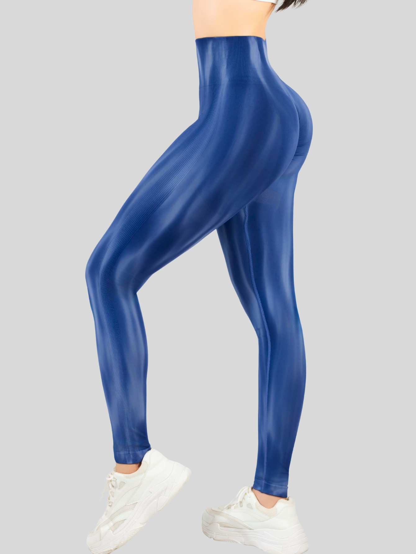 Foto 5 pulgar | Leggings Deportivos Tie-dye Mujer Para Yoga Y Gym Lic-0197 Azul Marino Comodidad Y Estilo