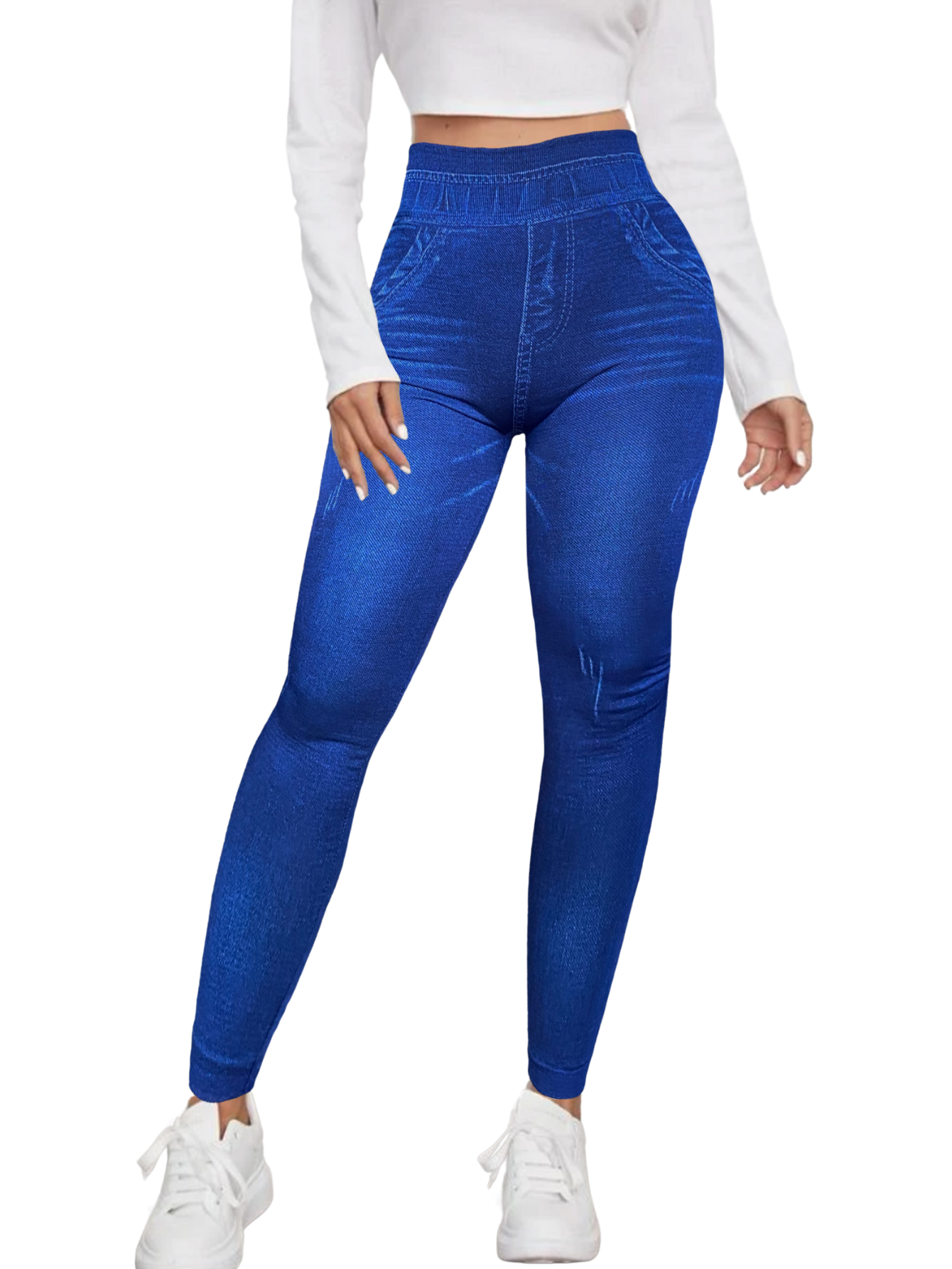 Leggings Lic-055-2 Azul para Mujer