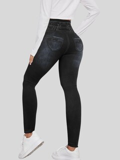 Foto 3 | Leggings Negros para Mujer
