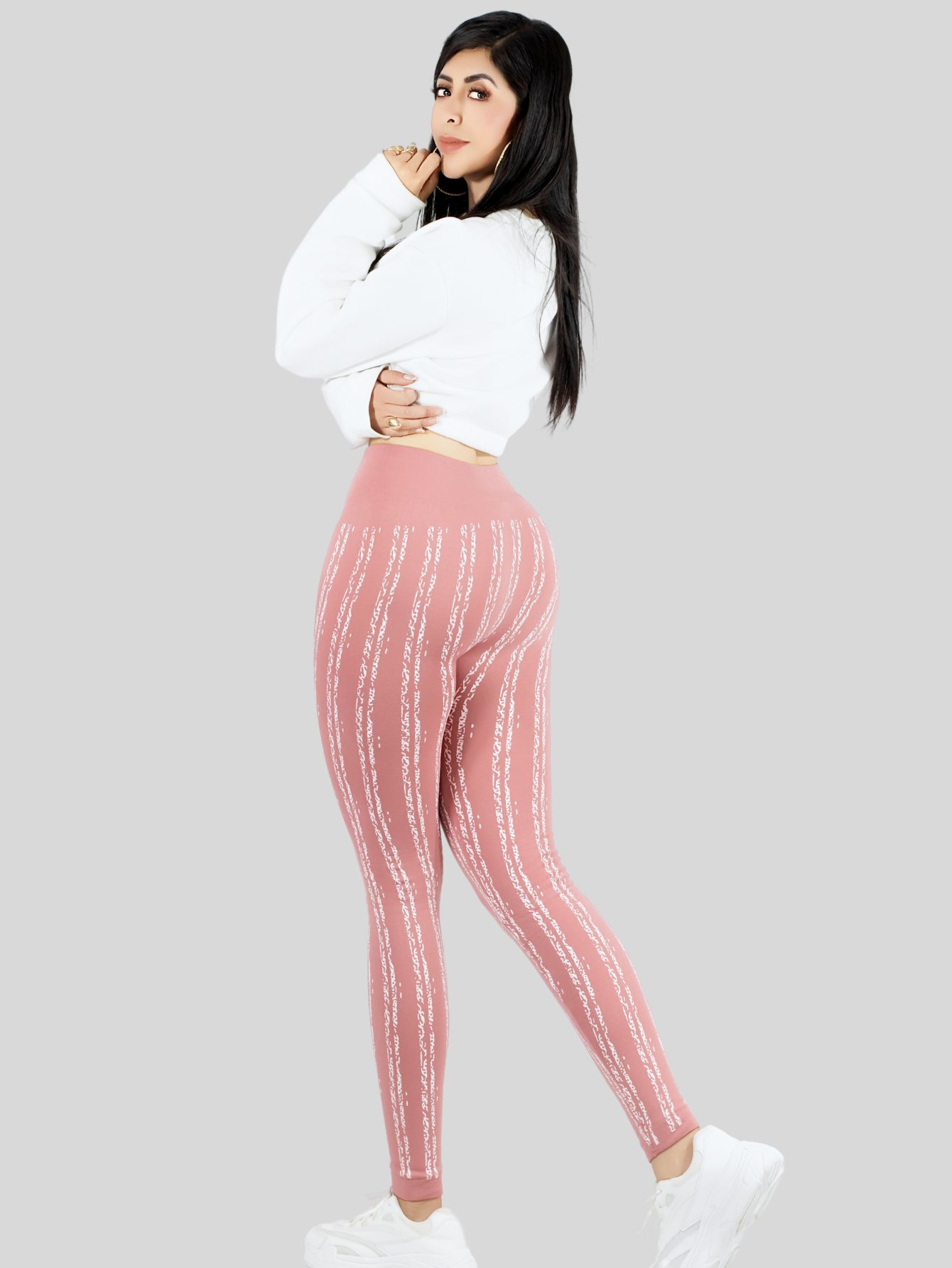 Foto 4 pulgar | Leggins De Mujer Mallones Dama Lic-0186 Rosa Mallas Deportivas O Casuales